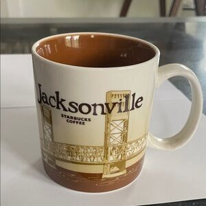 Starbucks Jacksonville Mug - Brown and Cream